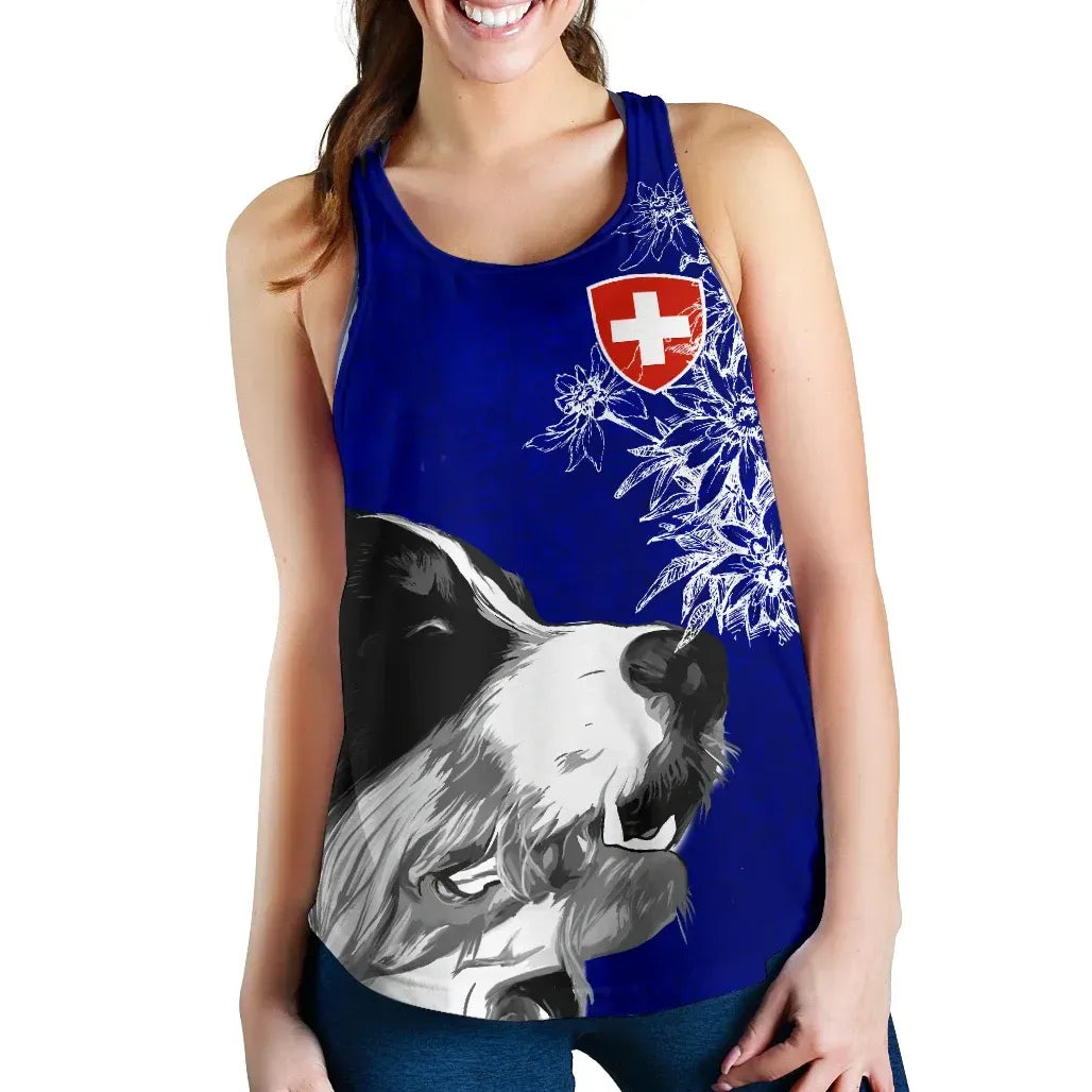 switzerland-womens-racerback-tank-bernese-mountain-dog-and-edelweiss