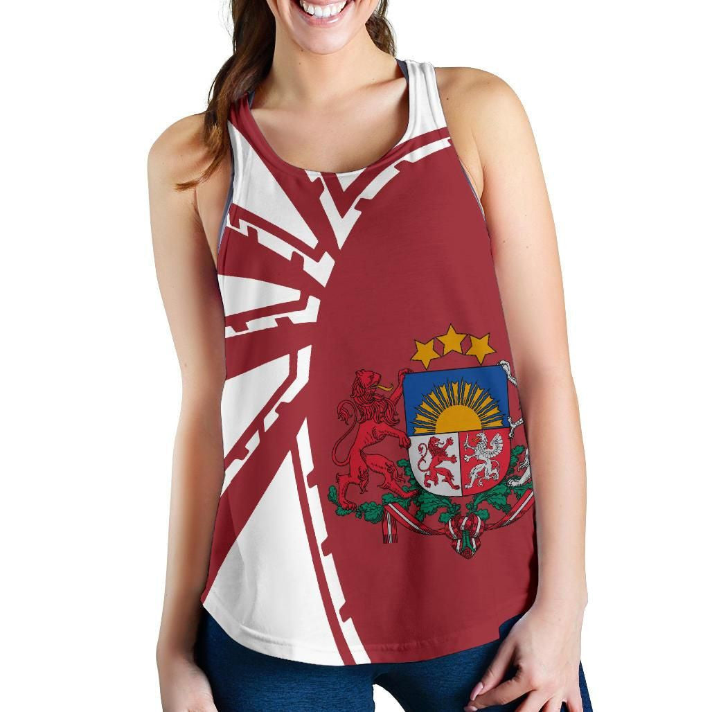 Latvia Tank Top For Women Premium Style RLT6 - Wonder Print Shop