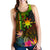 The Philippines Polynesian Personalised Women's Racerback Tank, Hibiscus and Banana Leaves RLT6 - Wonder Print Shop