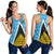 Saint Lucia Flag Women Racerback Tank, Triangle Cerulean Blue RLT6 - Wonder Print Shop