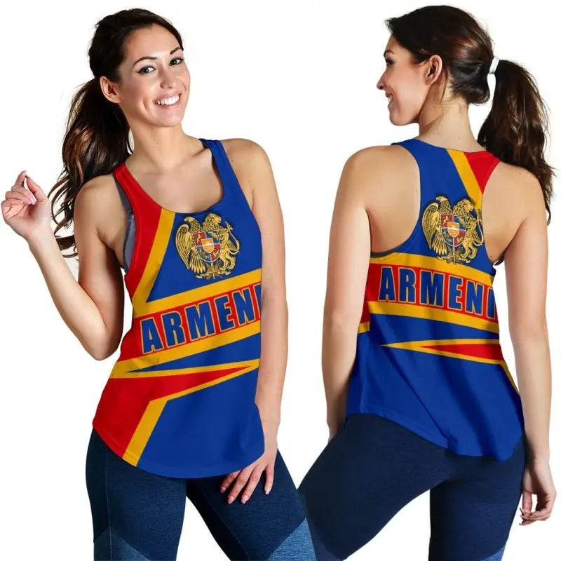 Armenia Womens Racerback Tank , Armenia Pride RLT8 - Wonder Print Shop