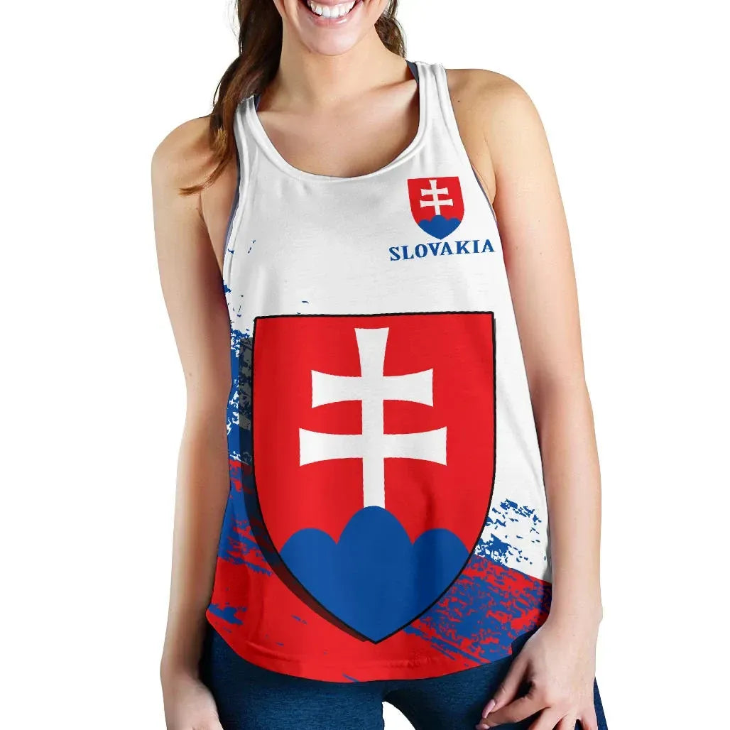 Slovakia Special Women's Racerback Tank RLT13 - Wonder Print Shop