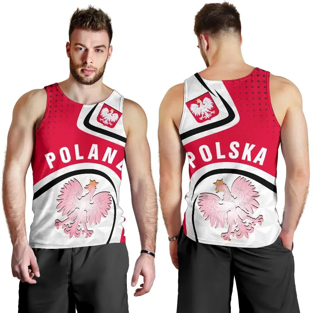 polska-poland-mens-tank-top-poland-coat-of-arms