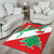 Lebanon Personalised Area Rug - Lebanon Flag Polygon Style24 RLT6 - Wonder Print Shop