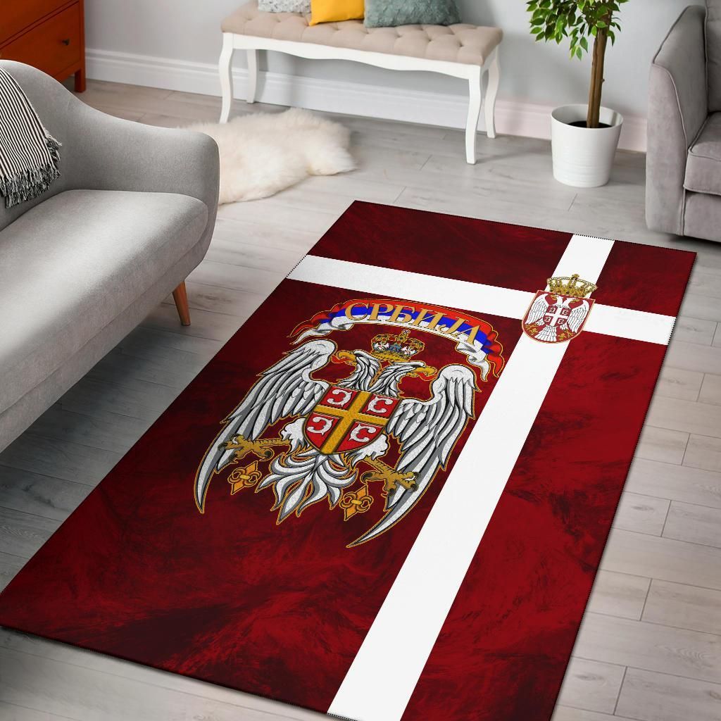 Serbia Area Rug Best Serbian Eagle Tattoo RLT7 - Wonder Print Shop