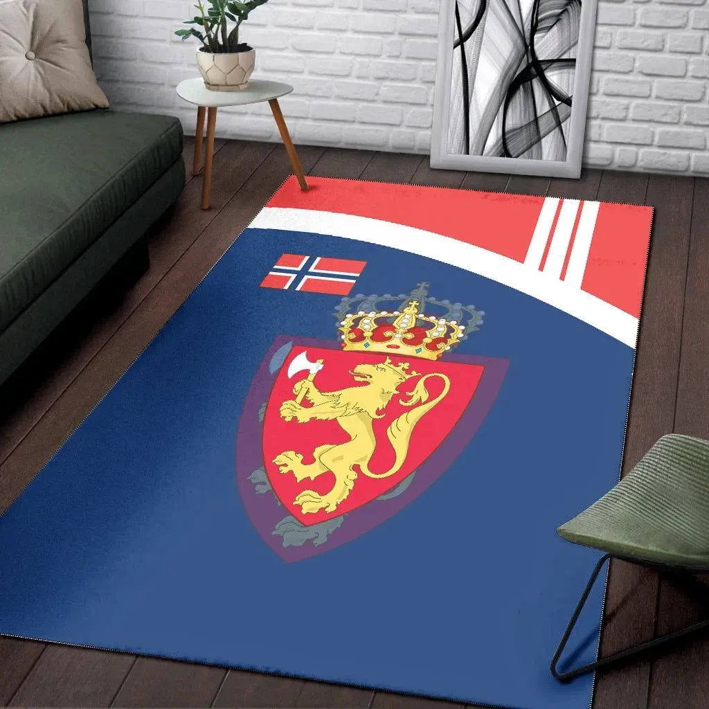 Norway Area Rug Flag Of Norway RLT7 - Wonder Print Shop