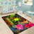 The Philippines Polynesian Area Rug Hibiscus and Banana Leaves RLT6 - Wonder Print Shop