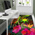 The Philippines Polynesian Area Rug Hibiscus and Banana Leaves RLT6 - Wonder Print Shop