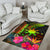 The Philippines Polynesian Area Rug Hibiscus and Banana Leaves RLT6 - Wonder Print Shop