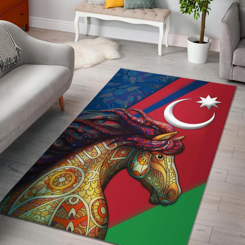 Azerbaijan Pride and Heritage Area Rug - Happy Independence Day RLT8 - Wonder Print Shop