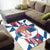 Area Rug - Serbia Flag Color With Coat Of Arm RLT7 - Wonder Print Shop