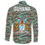 Army Guyana Tiger Stripe Camouflage Seamless Flag And Coat Of Arms Long Sleeve Button Shirt RLT8 - Wonder Print Shop