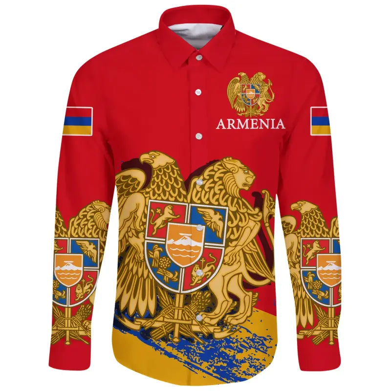 Armenia Special Long Sleeve Button Shirt RLT8 - Wonder Print Shop