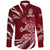 Latvia - The Latvian Lion Long Sleeve Button Shirt RLT6 - Wonder Print Shop