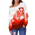 Switzerland Women's Off Shoulder Sweater, Swiss Alps RLT13 - Wonder Print Shop