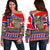 Norway Flag With Moose Christmas Women's Off Shoulder Sweater RLT7 - Wonder Print Shop