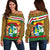 Suriname Women Off Shoulder Sweater Vibes Version RLT7 - Wonder Print Shop