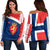 Norway Women's Off Shoulder Sweater Flag Of Norway RLT7 - Wonder Print Shop