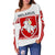 Belarus Coat of Arms Women's Off Shoulder Sweater Special RLT6 - Wonder Print Shop