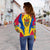 Moldova Off Shoulder Sweater Action Flag A15 RLT13 - Wonder Print Shop