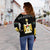 Palestine, United Women's Off Shoulder Sweater RLT13 - Wonder Print Shop