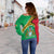 Guyana Off Shoulder Sweater Flag Map CoA Limited RLT8 - Wonder Print Shop