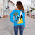 Saint Lucia Off Shoulder Sweater, Flag With Coat Of Arms RLT6 - Wonder Print Shop