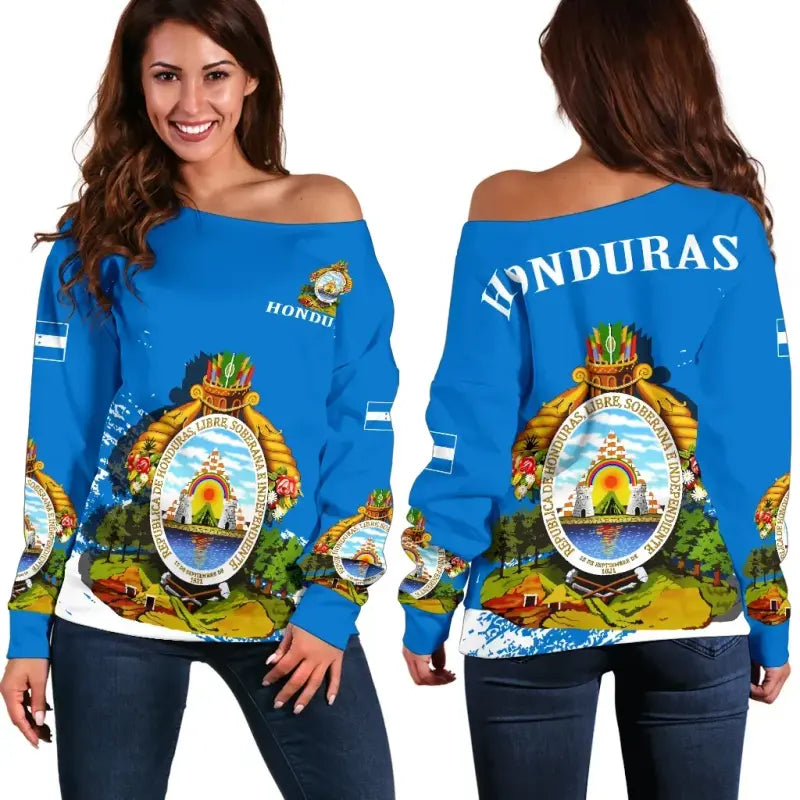 Honduras Off Shoulder Sweater RLT8 - Wonder Print Shop