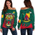 Cameroon Off Shoulder Sweater Lion RLT7 - Wonder Print Shop