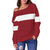 Latvia Off Shoulder Sweater Original Flag RLT6 - Wonder Print Shop