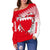 Bahrain Special Flag Style Womens Off Shoulder Sweater RLT8 - Wonder Print Shop