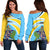 Saint Lucia Women's Off Shoulder Sweater N Flag RLT6 - Wonder Print Shop