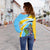 Saint Lucia Women's Off Shoulder Sweater N Flag RLT6 - Wonder Print Shop