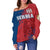 Serbia Off Shoulder Sweater The Great Serbia, RLT7 - Wonder Print Shop