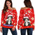 Christmas Edelweiss Switzerland Off Shoulder Sweater Bernese Mountain Dog RLT13 - Wonder Print Shop