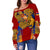 Armenia Special Coat of Arms Womens Off Shoulder Sweater RLT8 - Wonder Print Shop