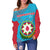 Azerbaijan Off Shoulder Sweater Special Map RLT8 - Wonder Print Shop