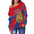 Armenia Womens Off Shoulder Sweater , The Pride of Armenia RLT8 - Wonder Print Shop