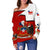 Chile Off Shoulder Sweater Special Coat of Arms RLT7 - Wonder Print Shop