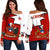 Chile Off Shoulder Sweater Special Coat of Arms RLT7 - Wonder Print Shop