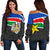 South Sudan Womens Off Shoulder Sweater Flag Coat Of Arms RLT8 - Wonder Print Shop