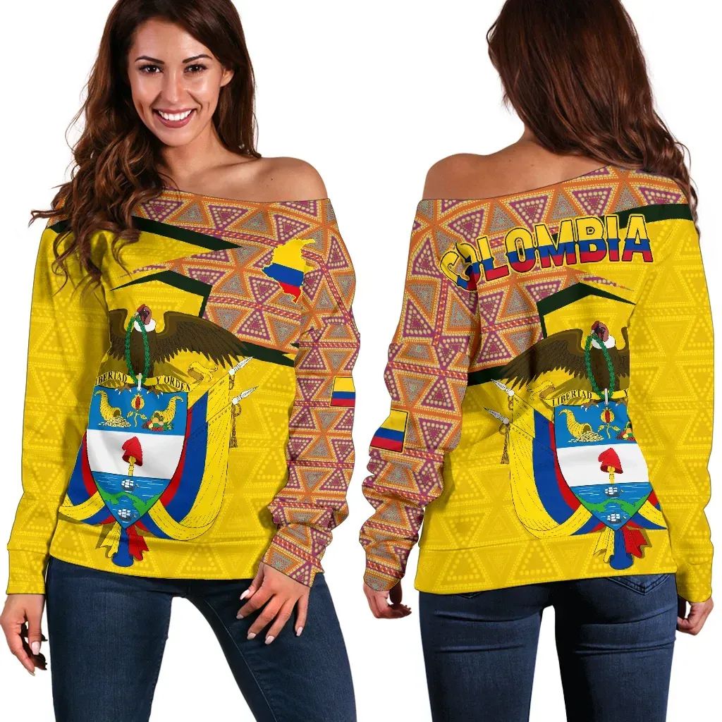 Colombia Off Shoulder Sweater - Home RLT7 - Wonder Print Shop