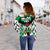 Nigeria Womens Off Shoulder Sweater Simple Version RLT8 - Wonder Print Shop