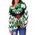 Nigeria Womens Off Shoulder Sweater Simple Version RLT8 - Wonder Print Shop