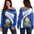 Honduras Coat Of Arms Shoulder Sweater Cricket RLT8 - Wonder Print Shop