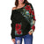 Costa Rica Hibiscus Off Shoulder Sweater RLT13 - Wonder Print Shop