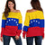 Venezuela Off Shoulder Sweater Flag RLT7 - Wonder Print Shop