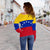 Venezuela Off Shoulder Sweater Flag RLT7 - Wonder Print Shop