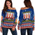 Norway Viking Ship Christmas Women's Off Shoulder Sweater RLT7 - Wonder Print Shop