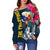 The Philippines Women's Off Shoulder Sweater, Summer Vibes RLT6 - Wonder Print Shop